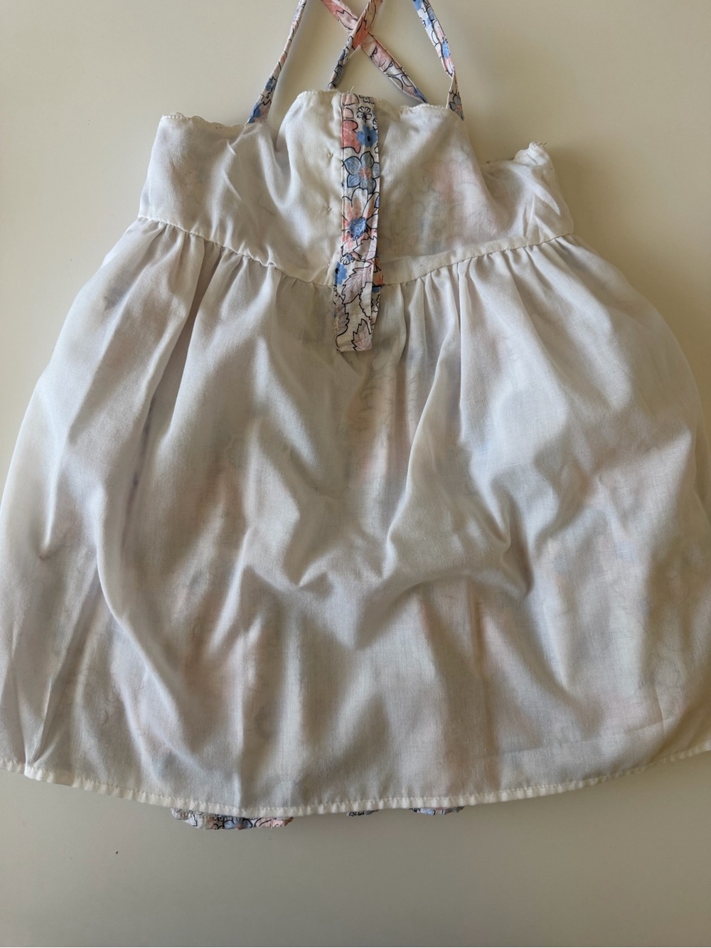 Catherine Malandrino Girls 4T Floral Tiered Sundress - Pink, Blue, White - Picture 9 of 9